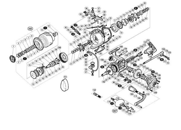 Photo1: [SHIMANO] Genuine Spare Parts for 13 STELLA SW 18000HG Product Code: 030726 **Back-order (Shipping in 3-4 weeks after receiving order) (1)