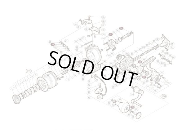 Photo1: [SHIMANO] Genuine Spare Parts for 13-16 BIOMASTER SW 5000PG Product Code: 031600 **Back-order (Shipping in 3-4 weeks after receiving order) (1)