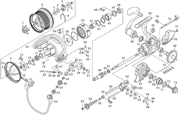 Photo1: [DAIWA] Genuine Spare Parts for 18 GRANDSURF 25 06PE Product code: 00059399 **Back-order (Shipping in 3-4 weeks after receiving order) (1)