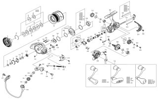 Daiwa reel parts (bail assembly Freams LTD2500SH) - Helia Beer Co