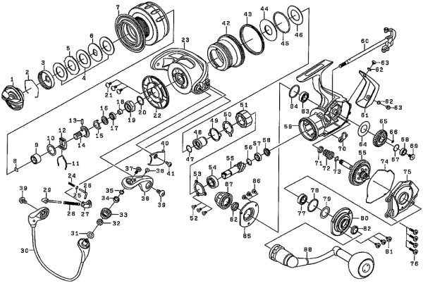 Photo1: [DAIWA] Genuine Spare Parts for 16 CATALINA 4000H Product code: 00059583 **Back-order (Shipping in 3-4 weeks after receiving order) (1)