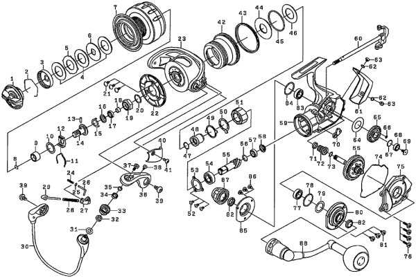 Photo1: [DAIWA] Genuine Spare Parts for 16 CATALINA 4000 Product code: 00059571 **Back-order (Shipping in 3-4 weeks after receiving order) (1)