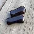 Photo6: [FHF/fishing house freedom] Wood Handle Knob Paddle Shape Ebony (1 piece) F-09 (6)