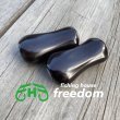 Photo1: [FHF/fishing house freedom] Wood Handle Knob Paddle Shape Ebony (1 piece) F-09 (1)