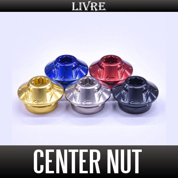 Photo1: [LIVRE] Center Handle Nut (for SHIMANO/DAIWA/Abu) *LIVHASH (1)