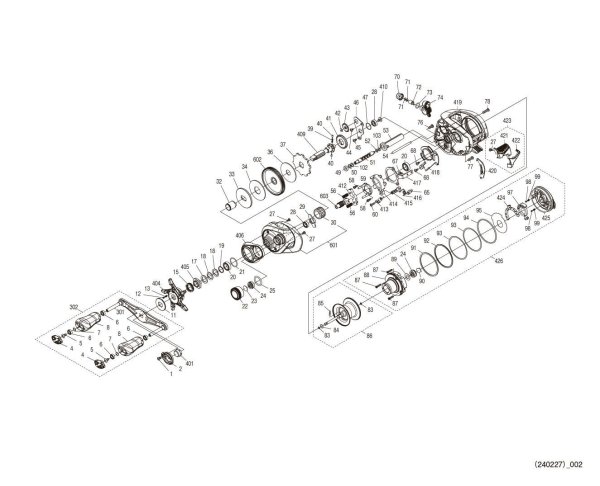 Photo1: [SHIMANO] Genuine Spare Parts for 24 Metanium DC 71XG Product code: 046659 **Back-order (Shipping in 3-4 weeks after receiving order) (1)