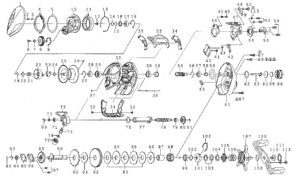 Photo1: [DAIWA] Genuine Spare Parts for 17 STEEZ SV TW 1016SV-H Product code: 00613352 **Back-order (Shipping in 3-4 weeks after receiving order) (1)