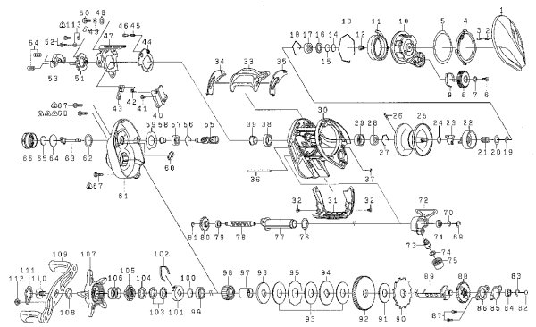 Photo1: [DAIWA] Genuine Spare Parts for 17 STEEZ SV TW 1012SV-XHL Product code: 00613357 **Back-order (Shipping in 3-4 weeks after receiving order) (1)