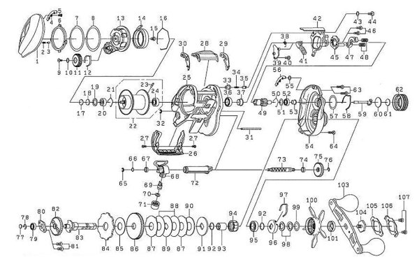 Photo1: [DAIWA] Genuine Spare Parts for 18 ZILLION TW HD 1520XH Product code: 00613527 **Back-order (Shipping in 3-4 weeks after receiving order) (1)