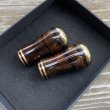 Photo4: [FHF/fishing house freedom] Wood Handle Knob Round Shape Black Persimmon (1 piece) F-04 (4)