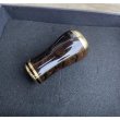 Photo2: [FHF/fishing house freedom] Wood Handle Knob Round Shape Black Persimmon (1 piece) F-04 (2)