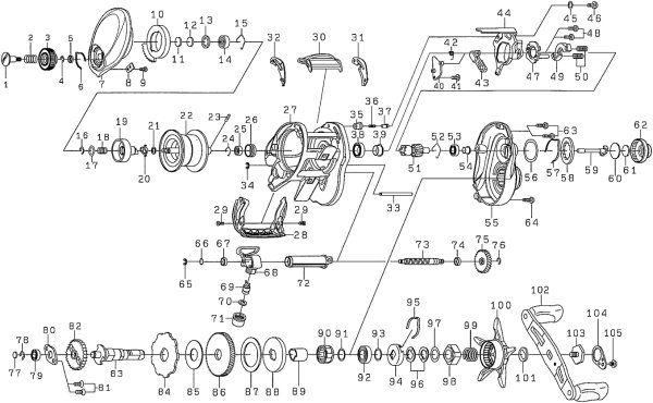 Photo1: [DAIWA] Genuine Spare Parts for 18 ZILLION SV TW 1016SV-SH Product code: 00613444 **Back-order (Shipping in 3-4 weeks after receiving order) (1)