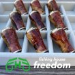 Photo1: [FHF/fishing house freedom] Wood Handle Knob Round Shape S Rank "Karin" (Padouk) Red and White Burl (1 piece) F-14 (1)