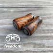 Photo1: [FHF/fishing house freedom] Wood Handle Knob Round Shape Desert Iron (1 piece) F-21 (1)