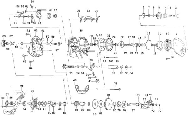 Photo1: [DAIWA] Genuine Spare Parts for 18 SV LIGHT LTD 6.3L-TN Product code: 00614165 **Back-order (Shipping in 3-4 weeks after receiving order) (1)