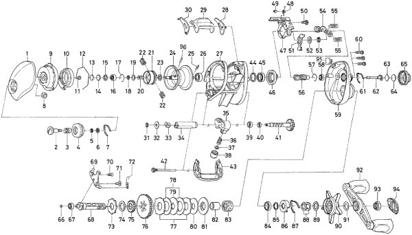 Photo1: [DAIWA] Genuine Spare Parts for 00 TD-Z 103H Type R Plus Product code: 00613986 **Back-order (Shipping in 3-4 weeks after receiving order) (1)