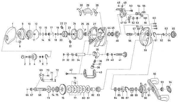 Photo1: [DAIWA] Genuine Spare Parts for 00 TD-Z 103H Type R Product code: 00613961 **Back-order (Shipping in 3-4 weeks after receiving order) (1)