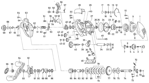 Photo1: [DAIWA] Genuine Spare Parts for 00 TD-Z HL 103HL Type R Product code: 00613962 **Back-order (Shipping in 3-4 weeks after receiving order) (1)