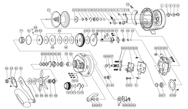 Photo1: [DAIWA] Genuine Spare Parts for 22 SALTIGA 15 15L-SJ Product code: 00631525 **Back-order (Shipping in 3-4 weeks after receiving order) (1)