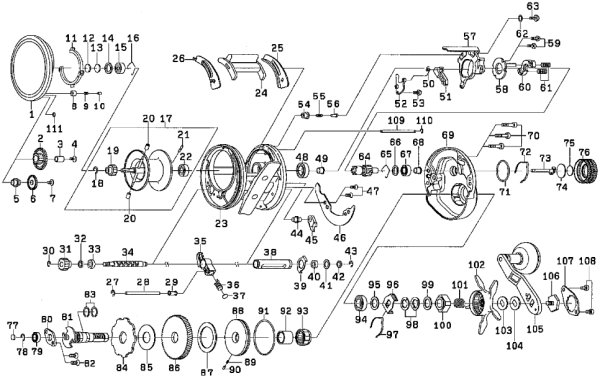 Photo1: [DAIWA] Genuine Spare Parts for 17 SALTIGA BJ 200SH Product code: 00613714 **Back-order (Shipping in 3-4 weeks after receiving order) (1)