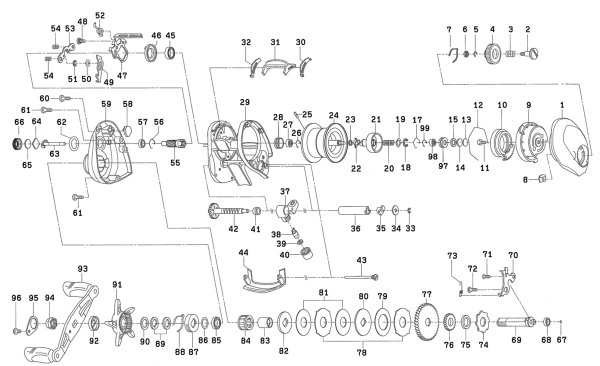 Photo1: [DAIWA] Genuine Spare Parts for 16 ALPHAS AIR 5.8L Product code: 00614110 **Back-order (Shipping in 3-4 weeks after receiving order) (1)