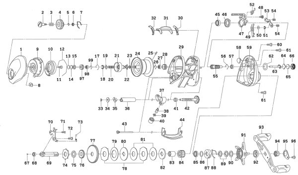 Photo1: [DAIWA] Genuine Spare Parts for 16 ALPHAS AIR 5.8R Product code: 00614109 **Back-order (Shipping in 3-4 weeks after receiving order) (1)