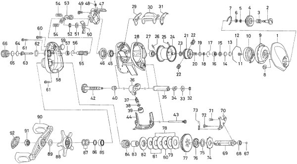 Photo1: [DAIWA] Genuine Spare Parts for  06 ALPHAS TYPE F 103L Product code: 00614043 **Back-order (Shipping in 3-4 weeks after receiving order) (1)