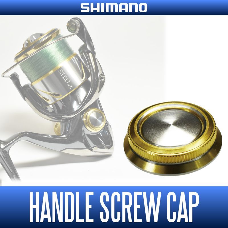 Exclusive Titanium & Wood Handle Screw Cap for Shimano Reel. 